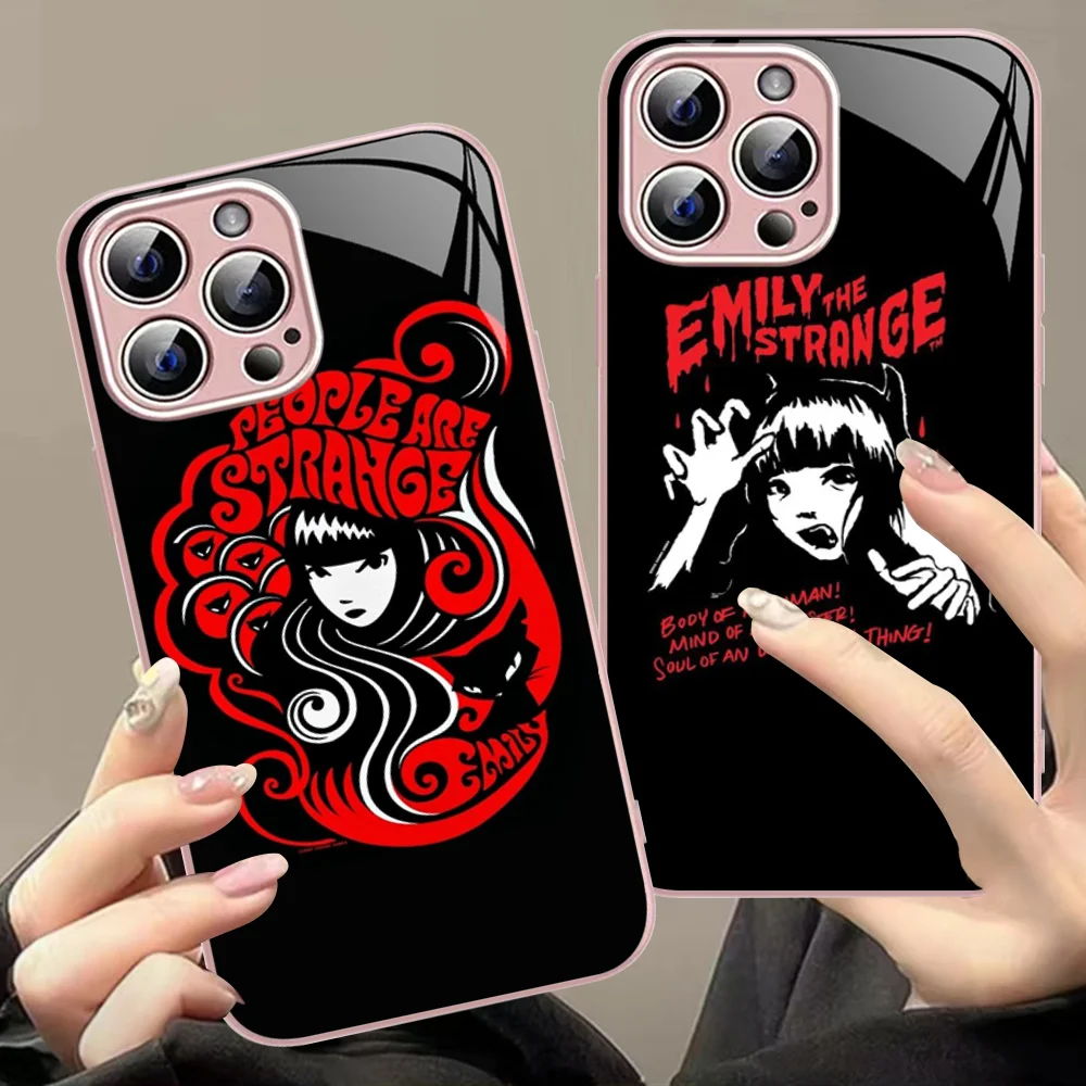 E-Emily T-The S-Strange Phone Case For IPhone 14 13 12 Mini 11 Pro XS Max X XR 14 Plus Tempered Glass Cover