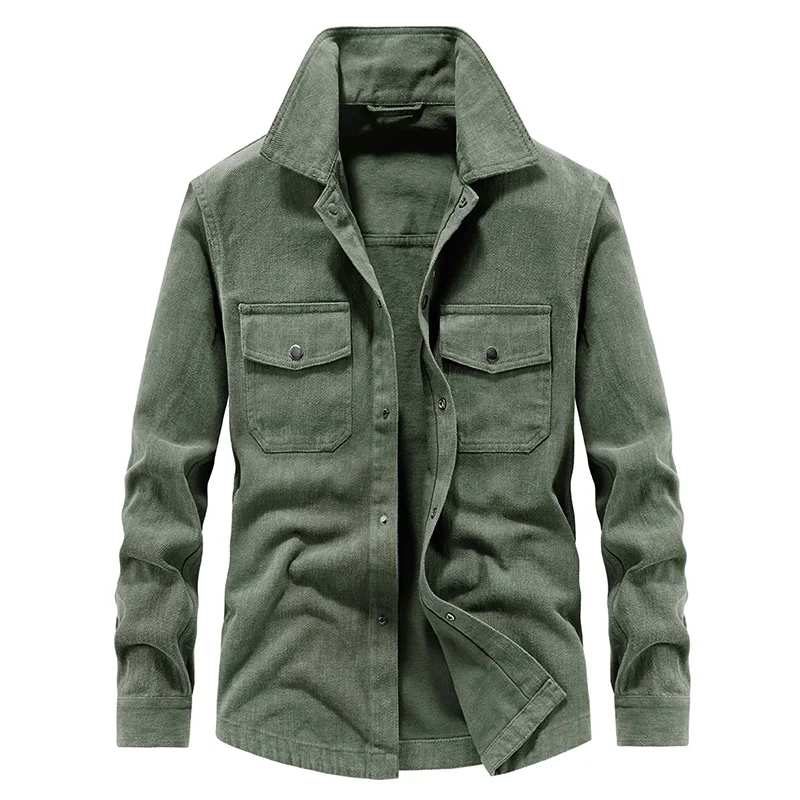 

Новая мужская джинсовая повседневная куртка с длинным рукавом, легкая, для зрелых мужчин, весна-осень, приталенный крой, 100% хлопок