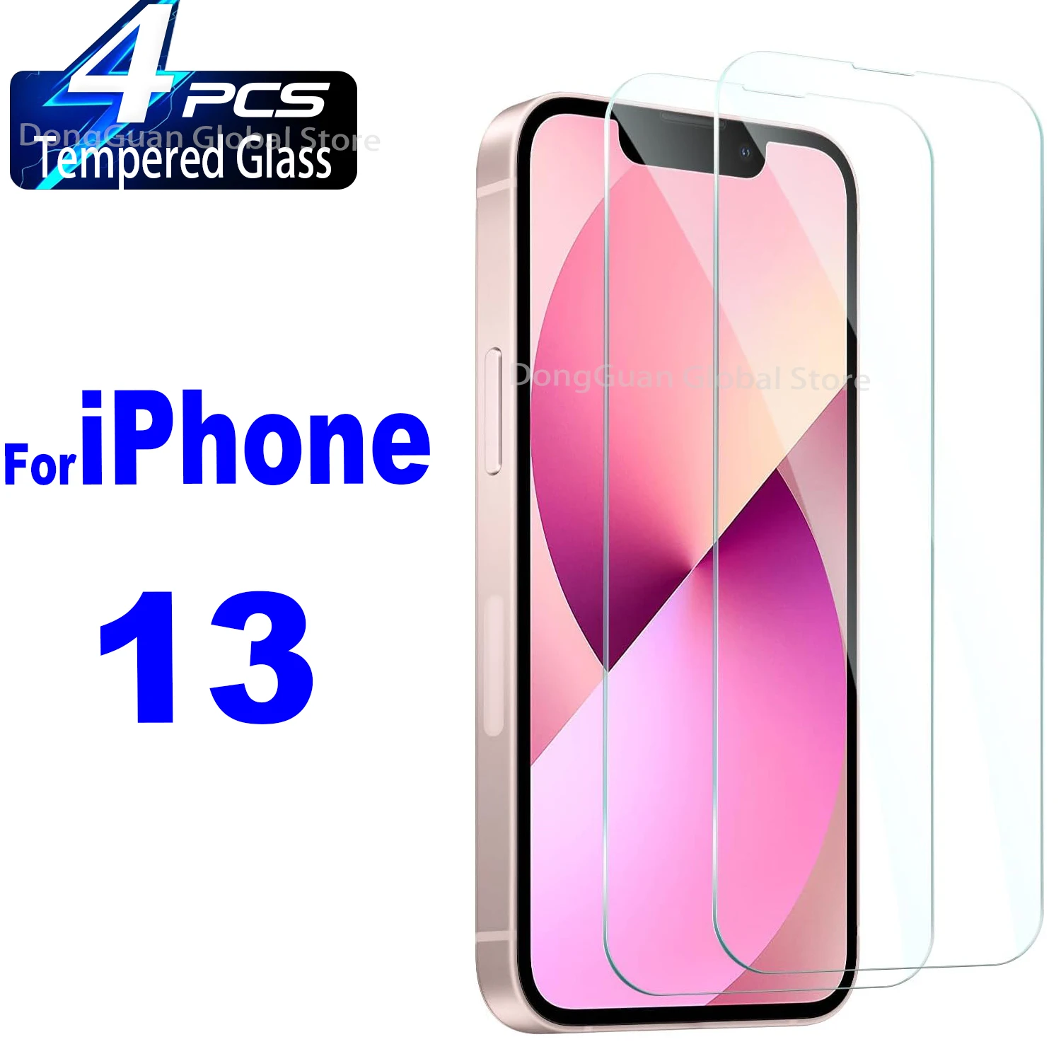 

1Pcs/4Pcs HD Tempered Glass For iPhone 13 / 13 Pro Screen Protector Glass Film