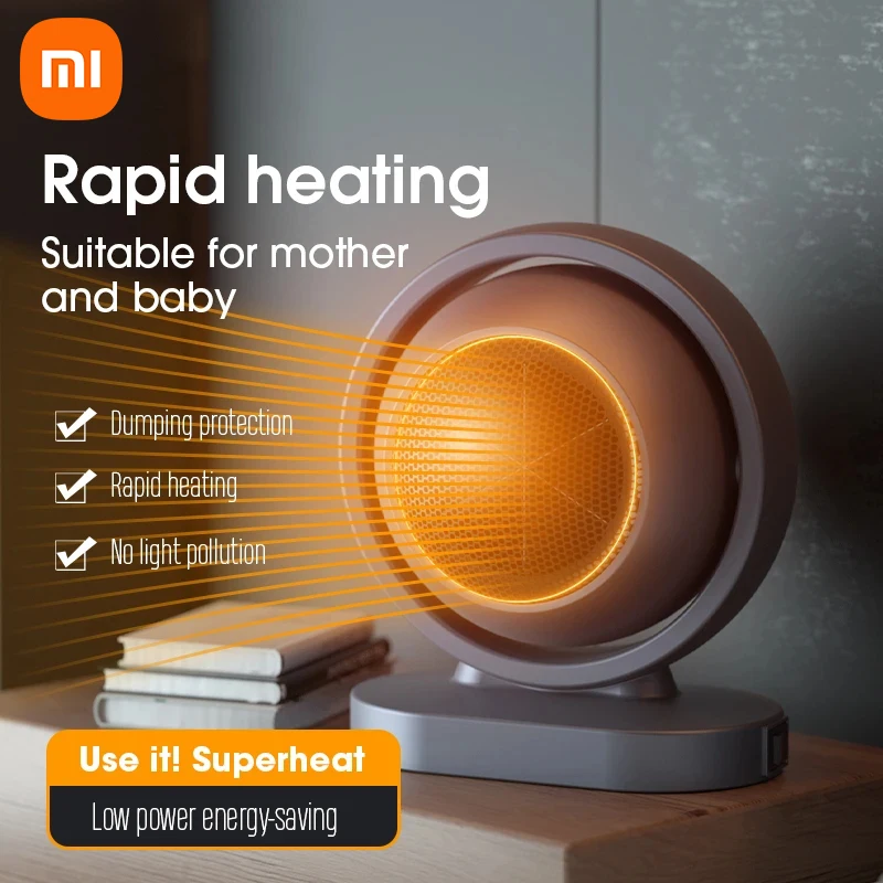 

Мини-портативный электрический обогреватель Xiaomi, быстрый нагрев, плита-нагреватель, портативный вентилятор горячего воздуха, вентилятор для ванной комнаты, настольный обогреватель для комнаты