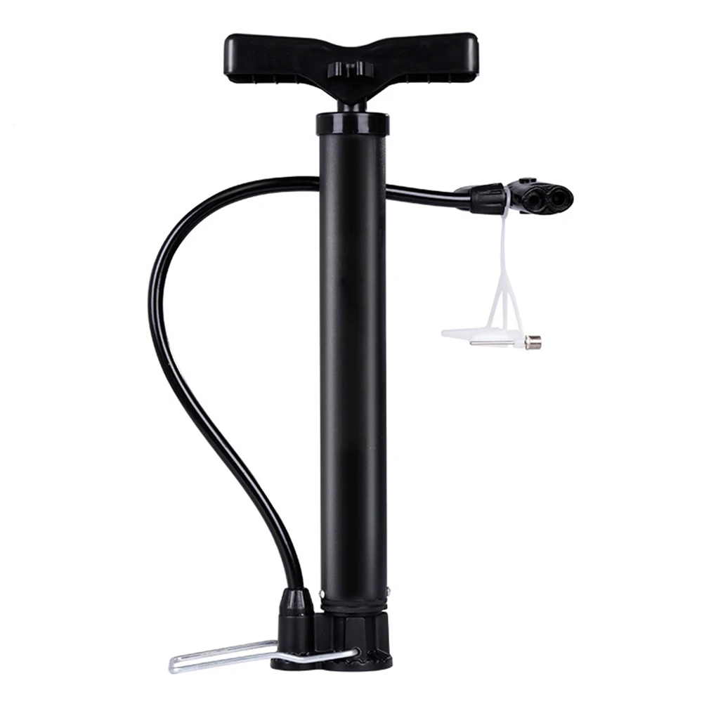 

Manual Bike Floor Pump Tire Air Hand Foot Pumps Inflator Portable Bicycle Metal Material Lightweight Durable MultiUse
