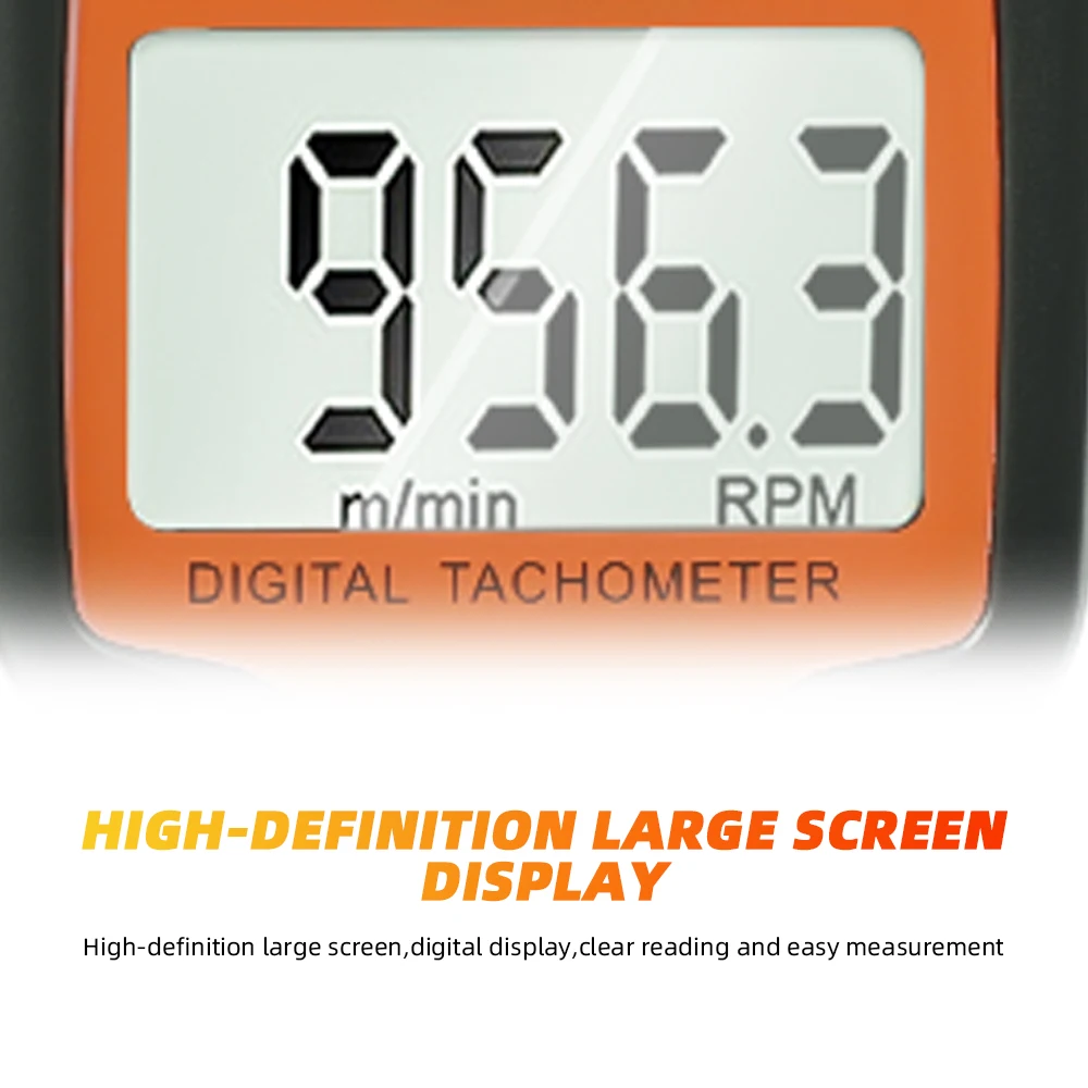 Digital Laser Tachometer Diagnostic Tool Non-Contact Tachometer 2.5Rpm-99999Rpm Lcd Display Tachometer Low Battery Warning