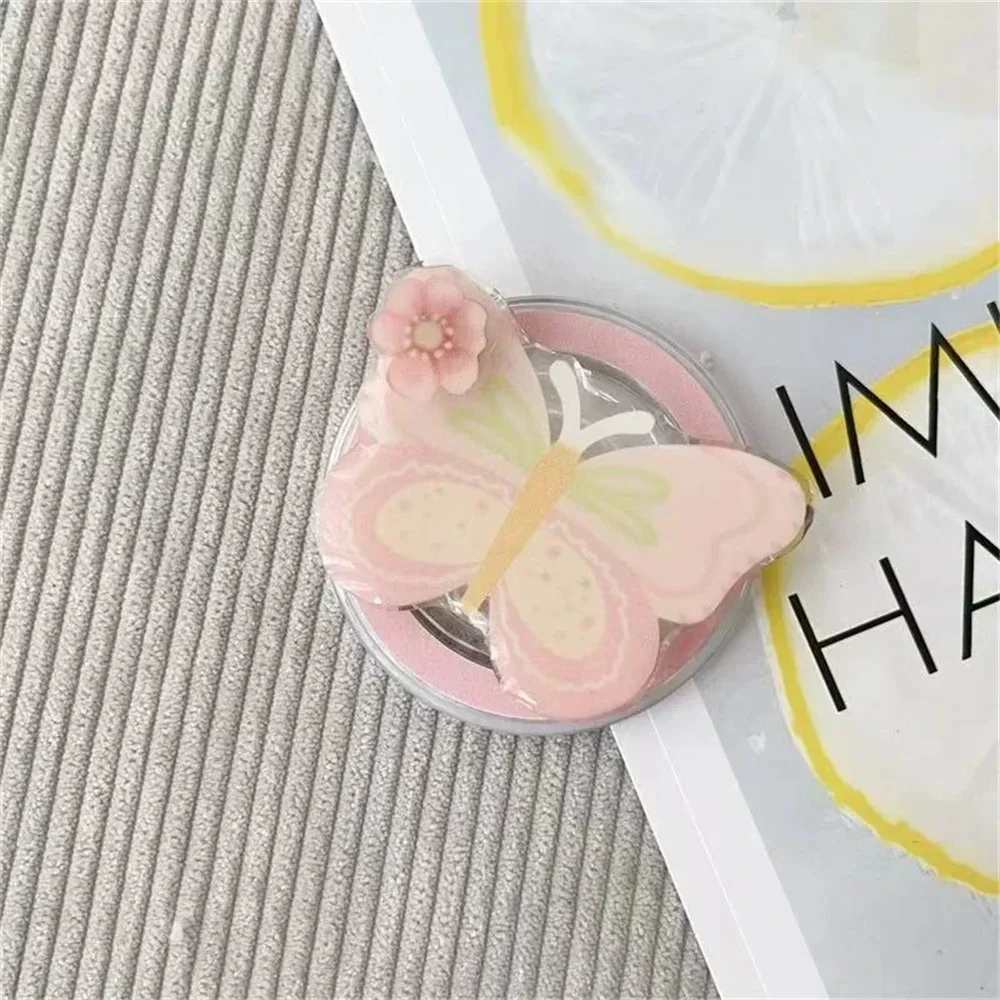 

Милый вращающийся кронштейн-бабочка для телефона Magsafe, подставка Tok для IPhone Motorola Google, универсальный магнитный держатель