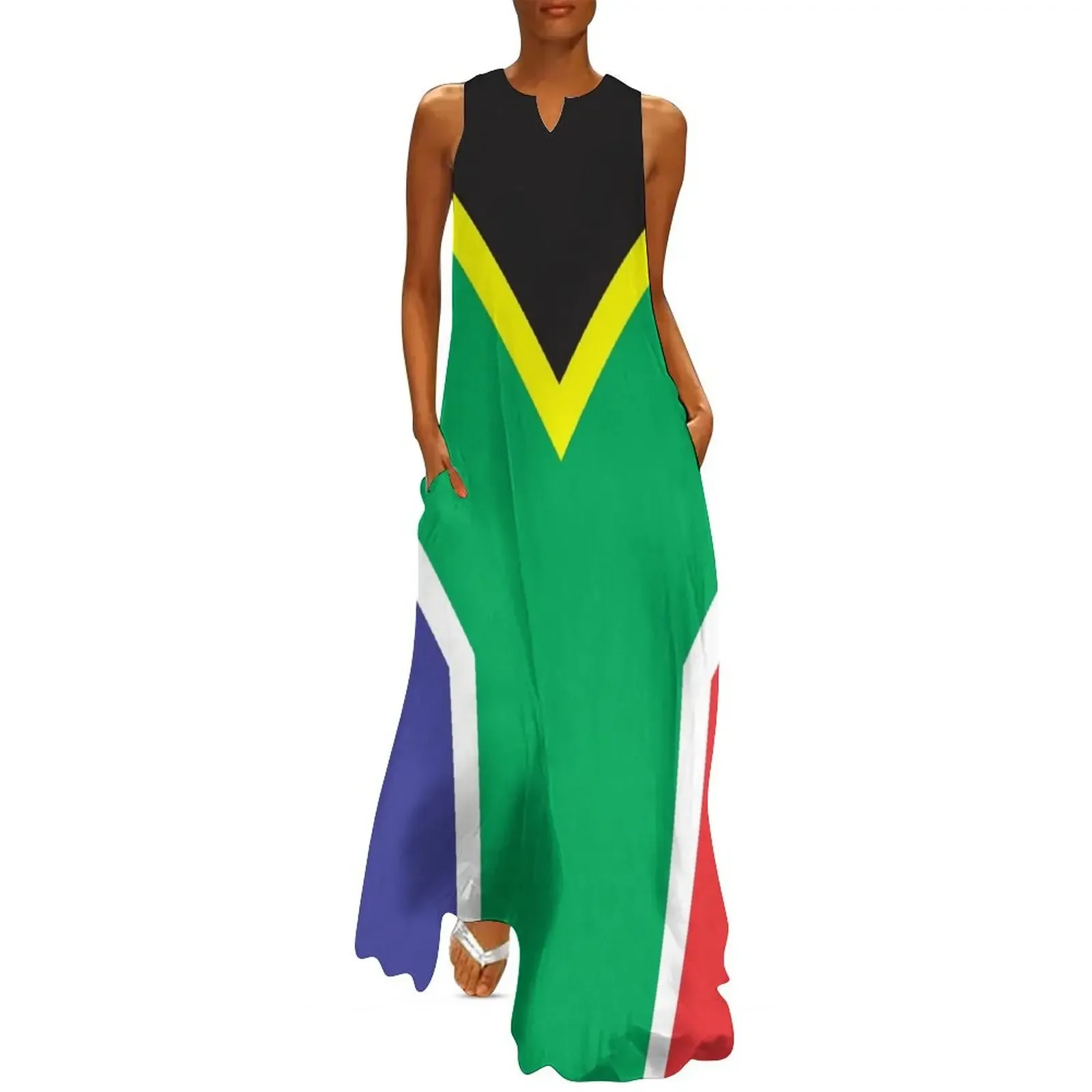 

South African Flag Long Dress elegant dress dresses for women 2024