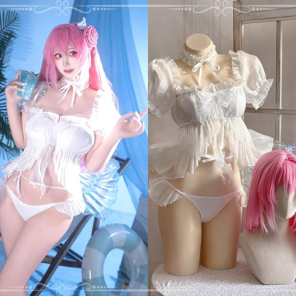 

Dorothy Swimsuit Dorothy Cosplay Costume Anime Party Uniform Hallowen Play Role Clothes