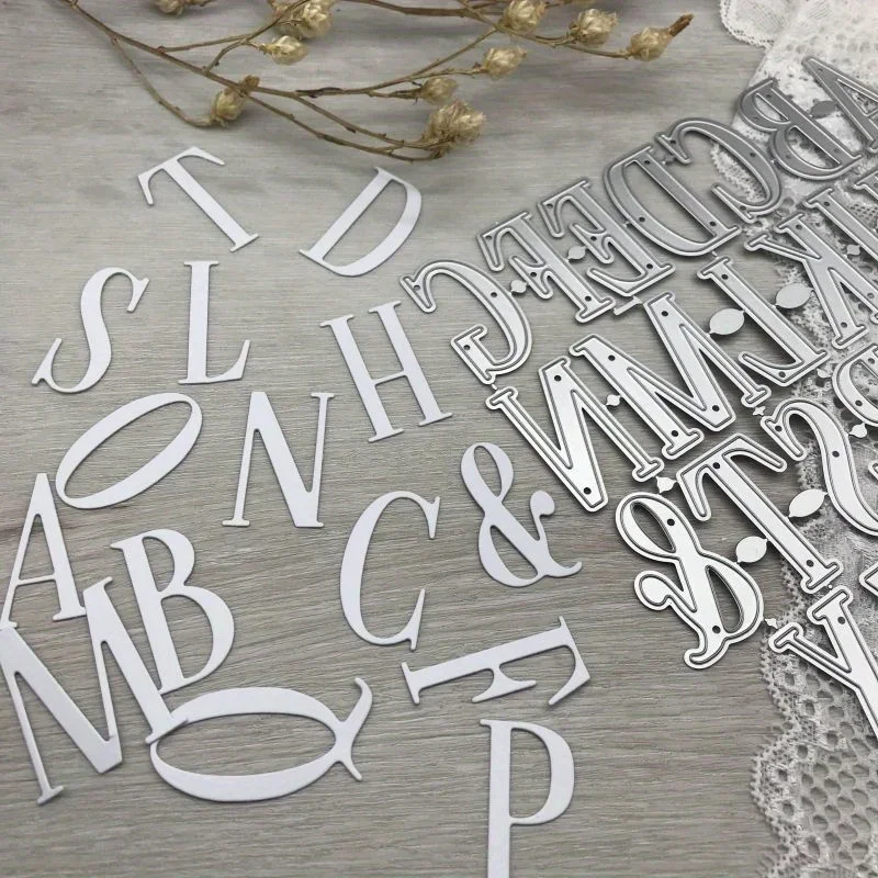 1pcs  Craft metal cutting dies cut die mold alphabet letter words decoration Scrapbook paper craft blade punch stencils die