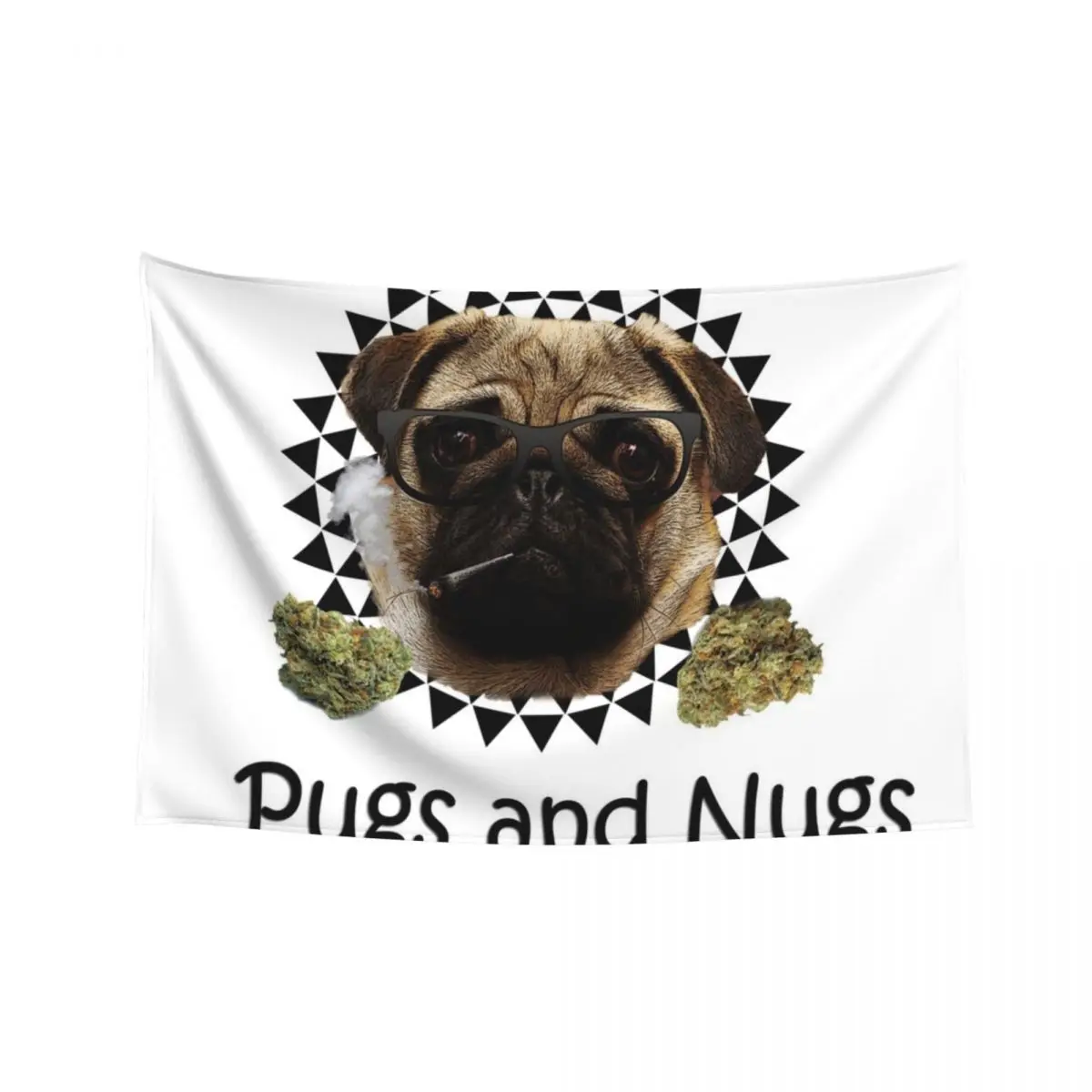 

Pugs and Nugs Tapestry Room Decoration Aesthetic Wall Carpet Decor Home Tapestry