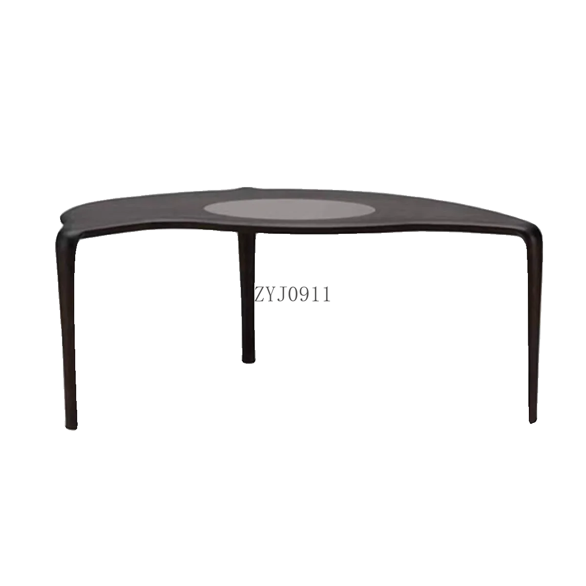 *New Chinese tea table Walnut tea table Tea house office Zen solid wood  brewing table