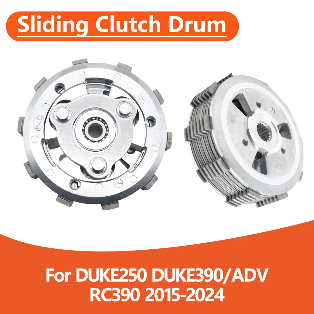 

For DUKE250 DUKE390 DUKE 250 390 ADV RC390 2015-2024 Motorcycle Engine Clutch Assembly Disc Plate Sliding Clutch Drum Kit