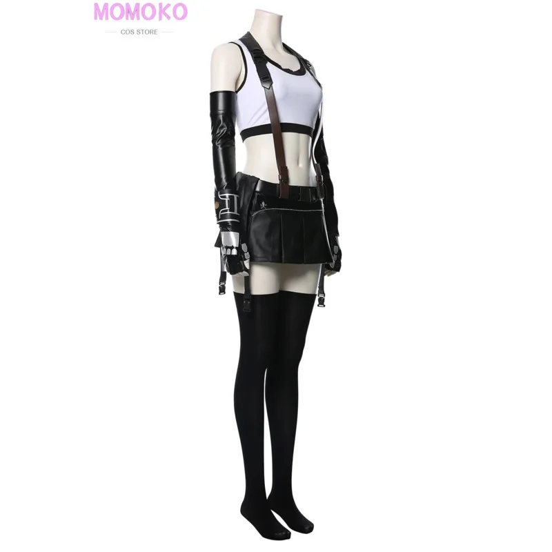 فاينل فانتسي السابع طبعة جديدة تيفا لوكهارت تأثيري حلي الكبار النساء الفتيات شعر مستعار أحذية أزياء تنكرية للهالوين