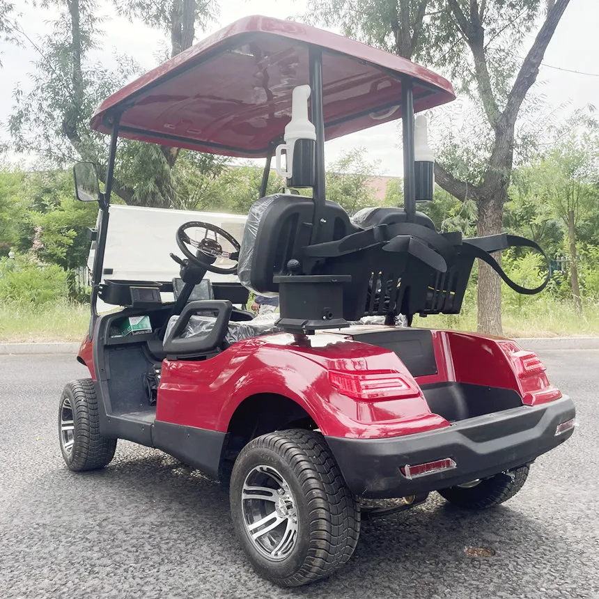 New Golf Cart Electric With Golf Bag Straps And Basket Sand Bucket Electric Self-Propelled Car Factory Direct Golf Cart Electric