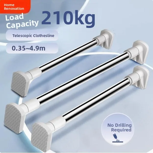 

Exble Drng Rod для одежды, сверление не требуется, фиксированная балконная одежда Drng Ra, деньги на окно 98654