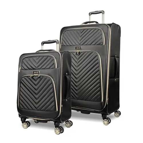 

Комплект из 2 предметов: чемоданы Kenneth Cole REACTION Chelsea Chevron Quilted, черные (20"/28")