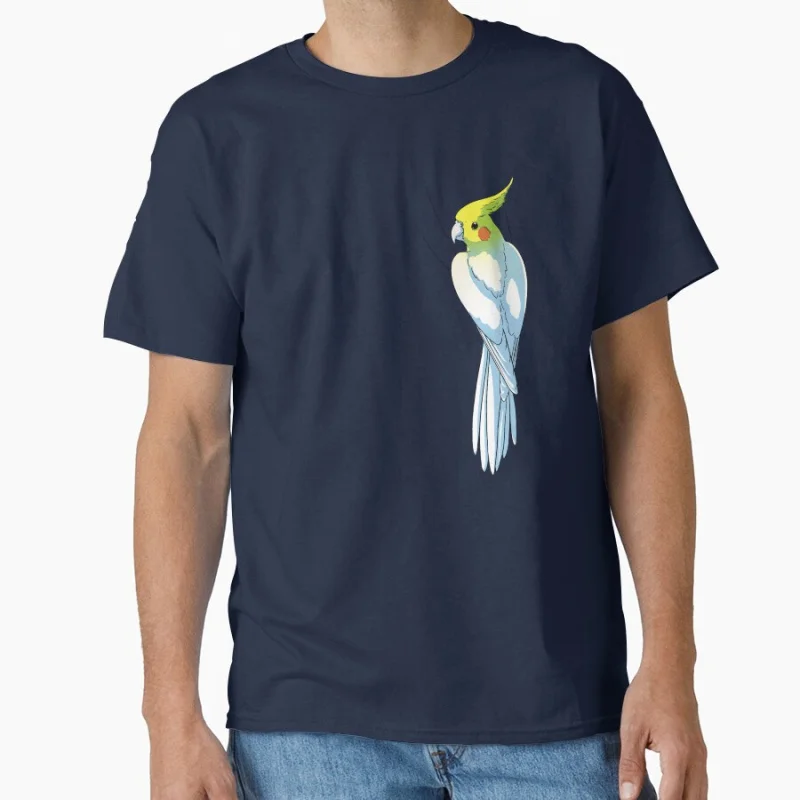

Lutino Cockatiel Cute cockatiels Funny pet parrot gift T-shirt for bird lover large size tee Adult Tops S-6XL