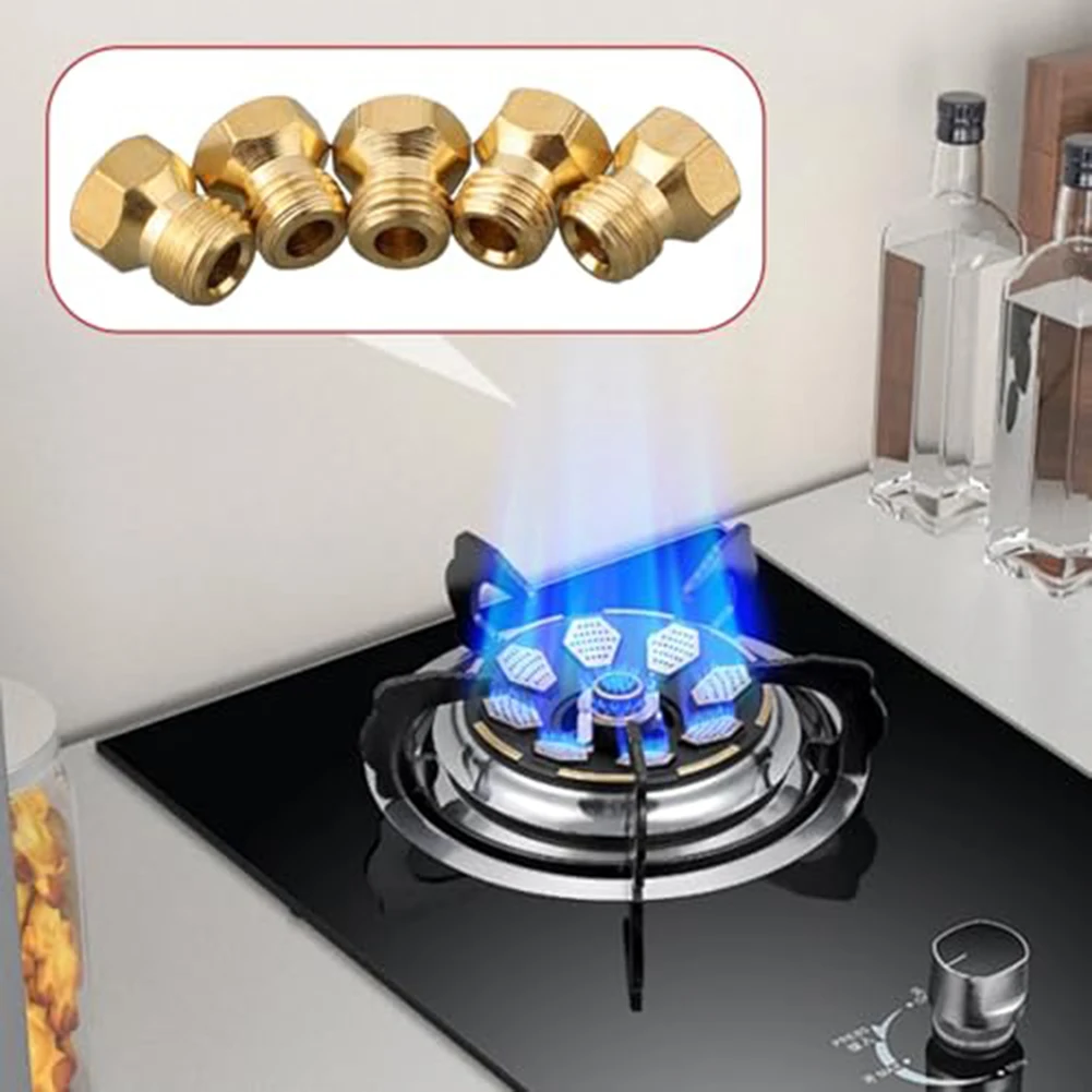Natural Gas Stove Kit Bbq Accessory 0.7mm Gas Stove Nozzle Kit Flat Top Identification High Temperature Resistant