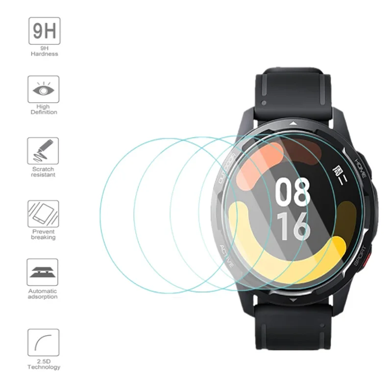 HD Screen Protectors Anti-scratch Film For Xiaomi Watch S1 Pro Solar Color 2 S2 42 46mm Amazfit GTR 4 LS05 9H HD Tempered Glass