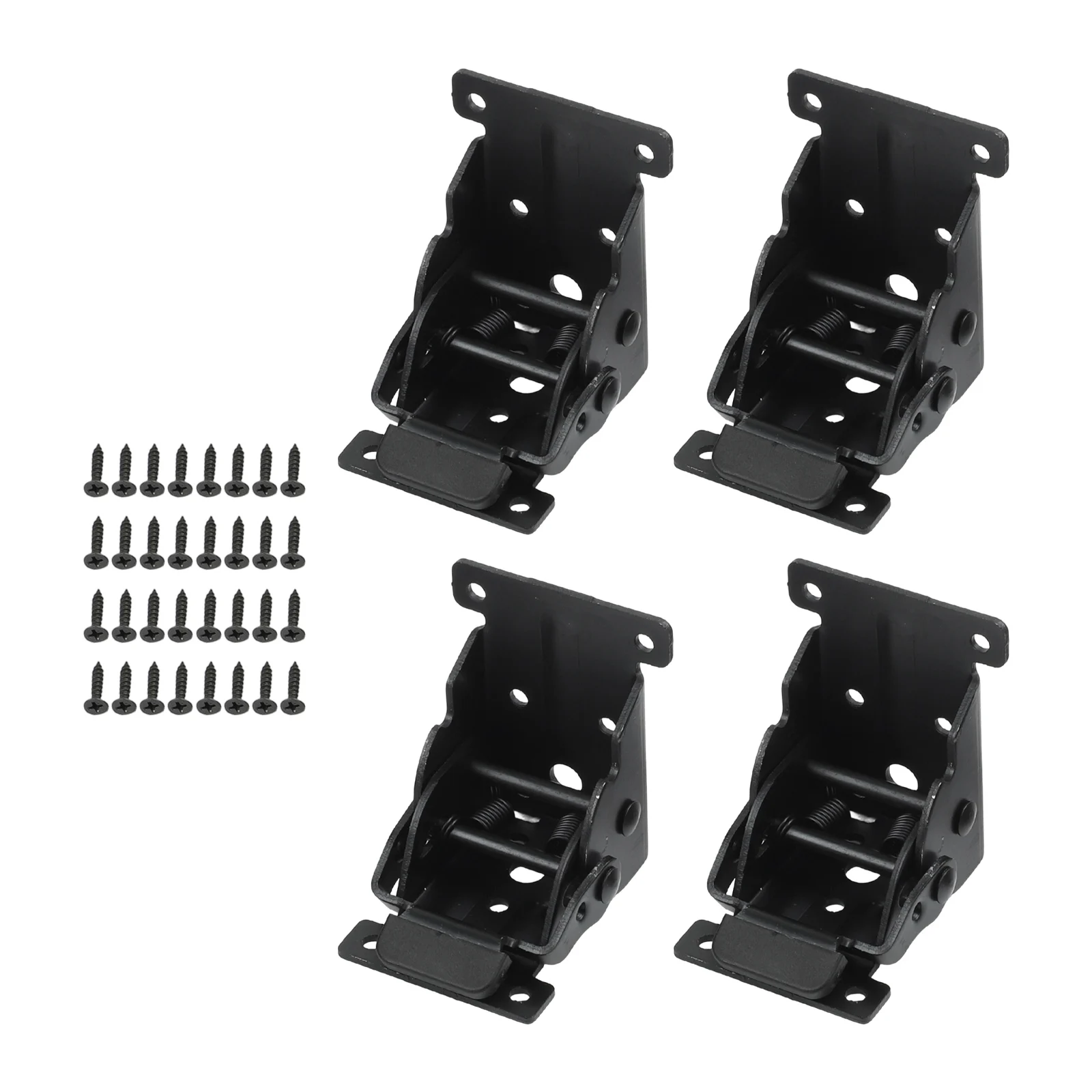 Folding Table Brackets with 90-Degree Self-Lock Capability Heavy-Duty Metal Hinges for Table Legs and Space-Efficient Storage