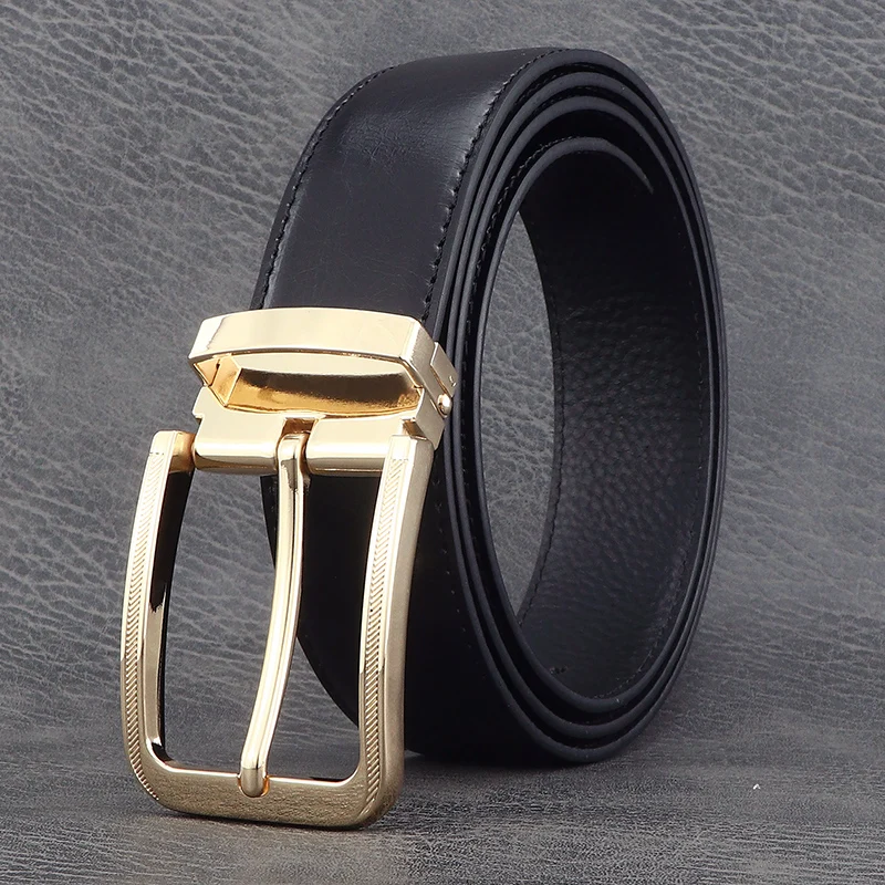 

Fashion High quality corset belt men pin buckle genuine leather luxury light young men jeans cintos masculinos