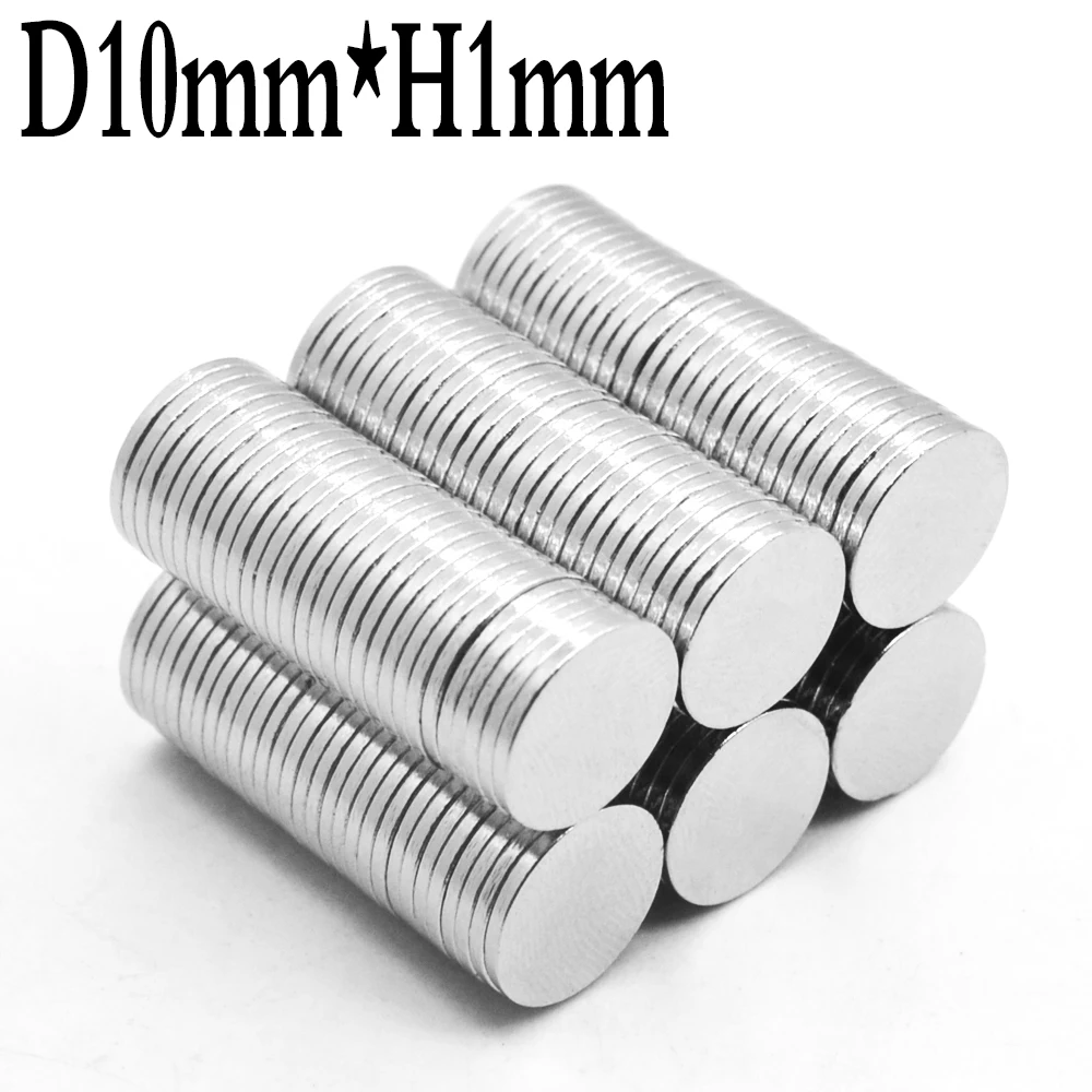 10x1 10x2 10x3 mm Super Strong Round Disc Shape Blocks Rare Earth Neodymium Magnets Fridge Crafts For Acoustic Field Electronics