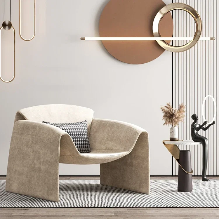 # Modern simple single sofa chair Italian creative leisure chair living room furniture crab chair