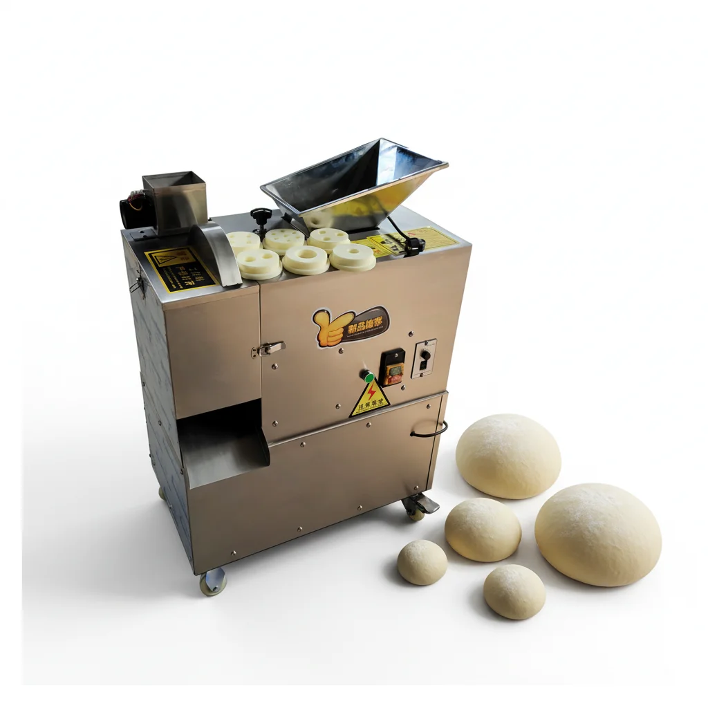 

Dough Round Sheeter Flour Making Cutting Big Divider Roti Making Rounder Momo Cutting Tools Ball Shaping Machine