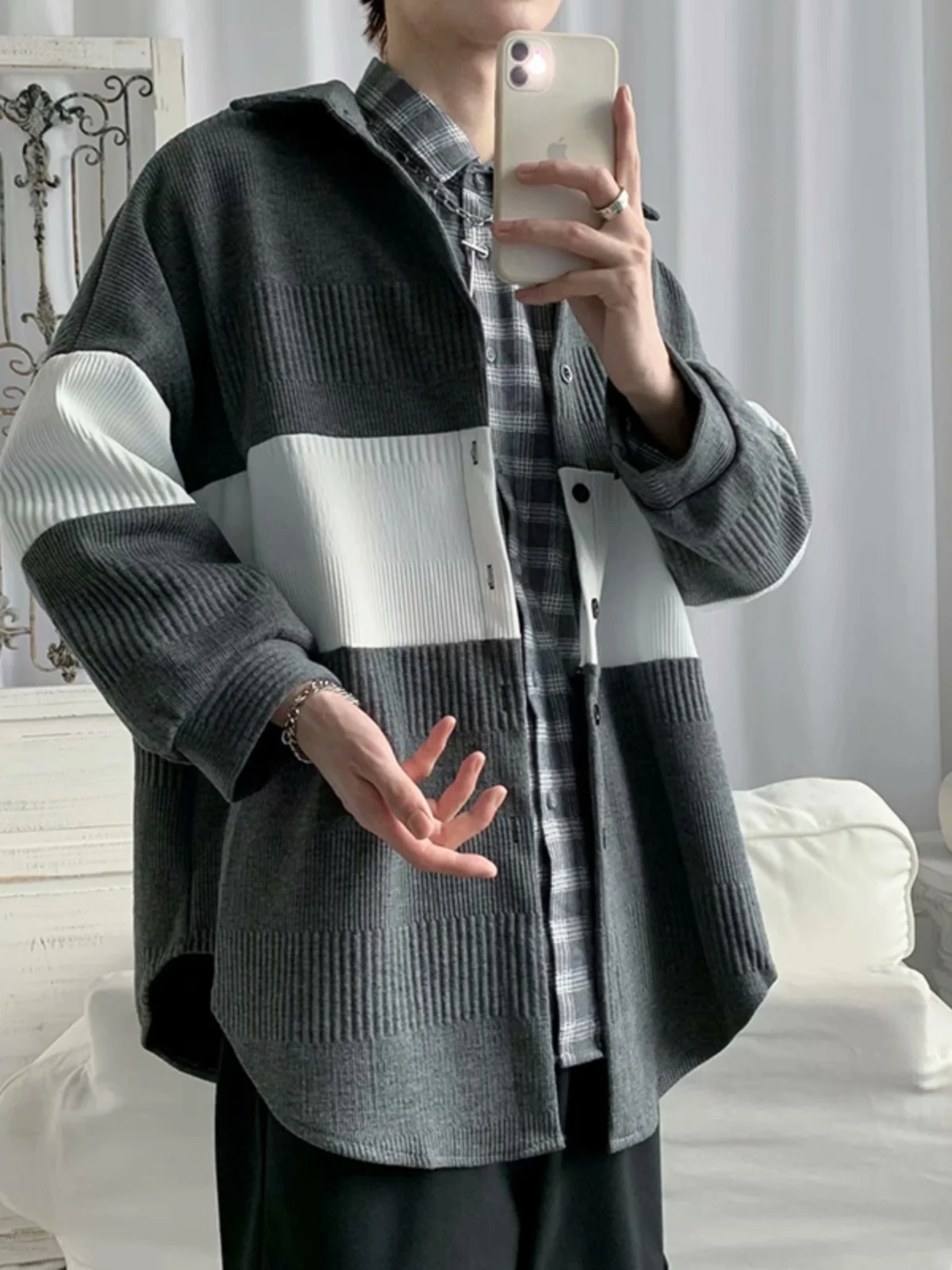 

Модная американская бейсбольная куртка-бомбер для мужчин, новая весенняя свободная повседневная верхняя одежда, вязаная кофта свободного кроя для мальчиков