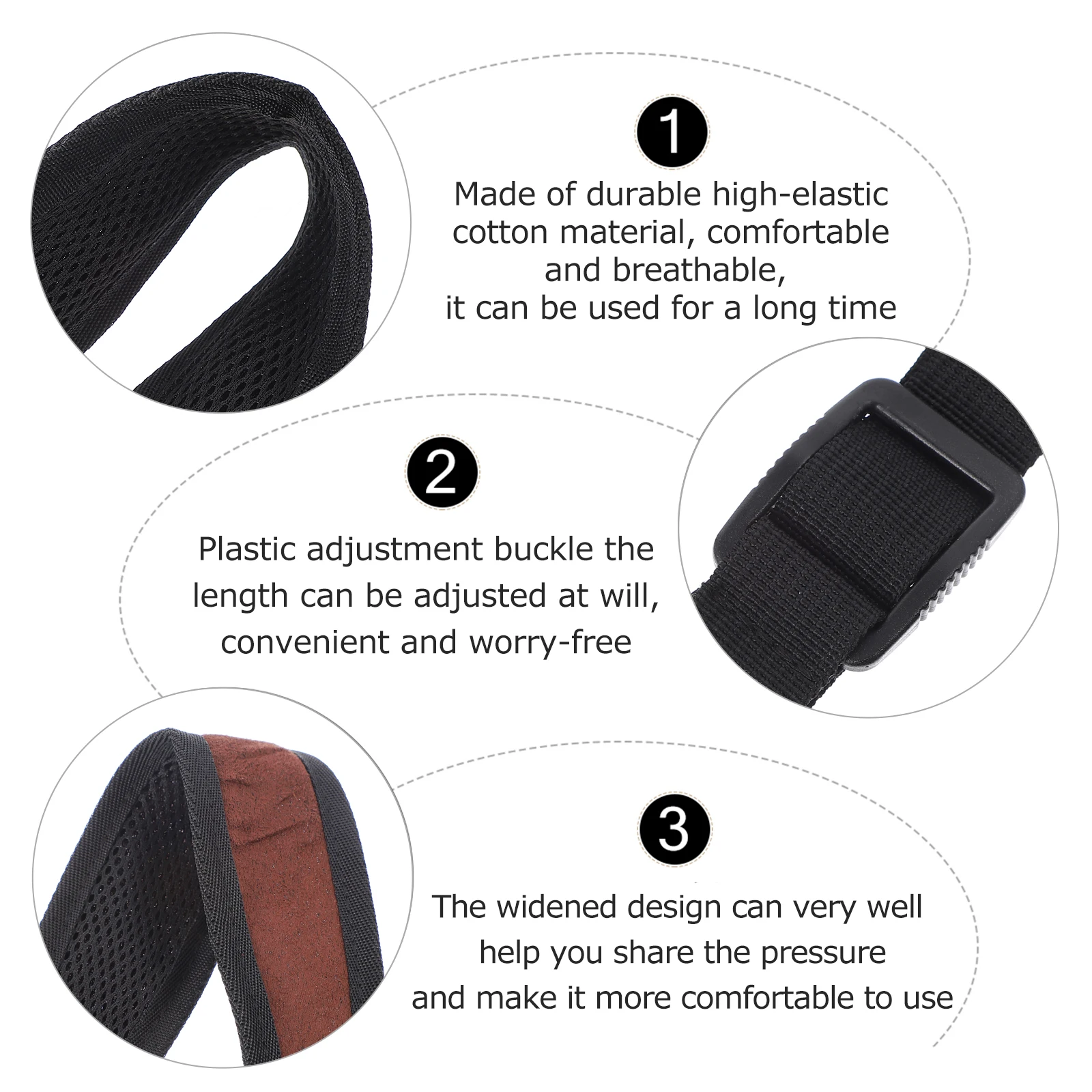 

1Pcs Saxophone Neck Strap Cotton Adjustable Comfortable Breathable Shoulder Belt Load-Bearing Music Performance Accessories