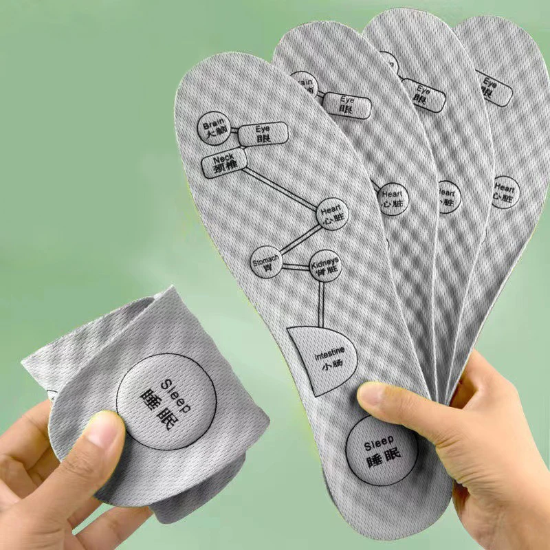 Foot Acupressure Insoles For Shoes Sole Sweat absorbing Deodorant Insole Breathable Running Insoles For Feet massage Insole