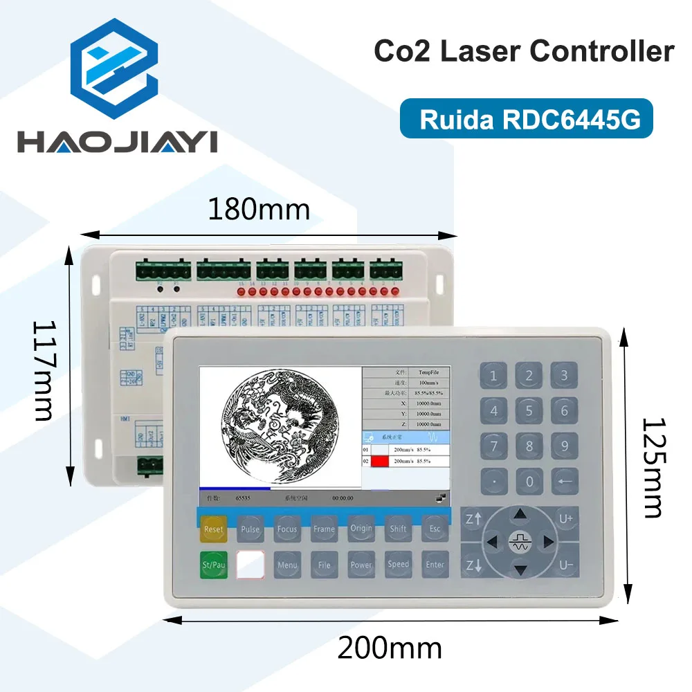 

HAOJIAYI Ruida RDC6445 RDC6445G/S Controller for Co2 Laser Engraving and Cutting Machine Upgrade RDC6442 RDC6442G Controller