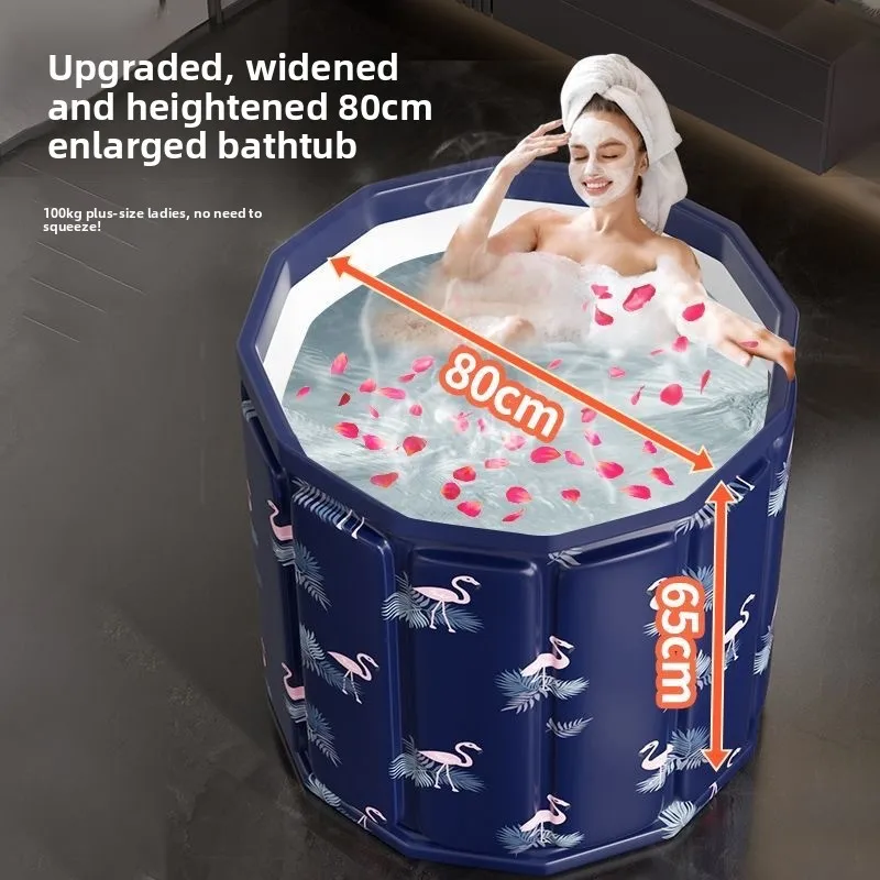 Foldable Bath Tub Adults Children Full Body Immersion Collapsible Steam Spa Pool Baby Bath Tub Foldable Bath Tub Portable