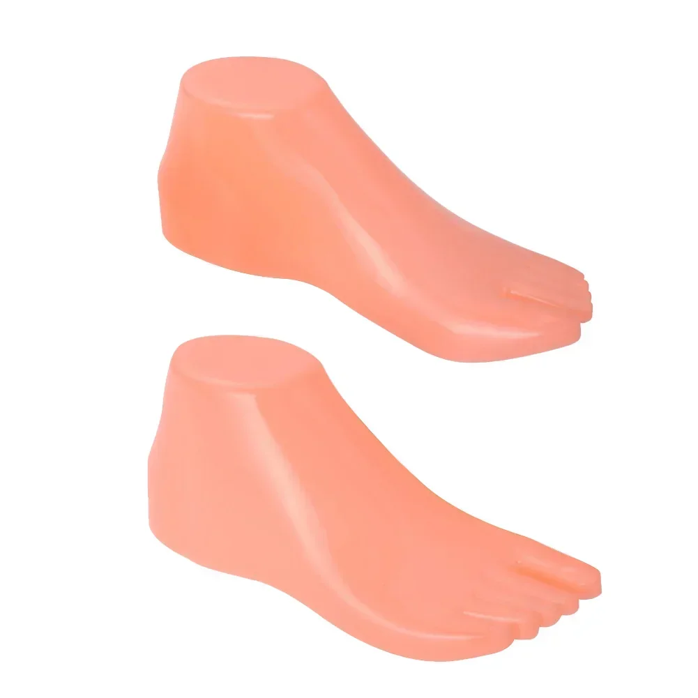 1 Pair Hard Plastic Foot Models 22*7.6*8.5cm Foot Model Mannequin PVC Repeated Use Shoe Extension Tool Brand New