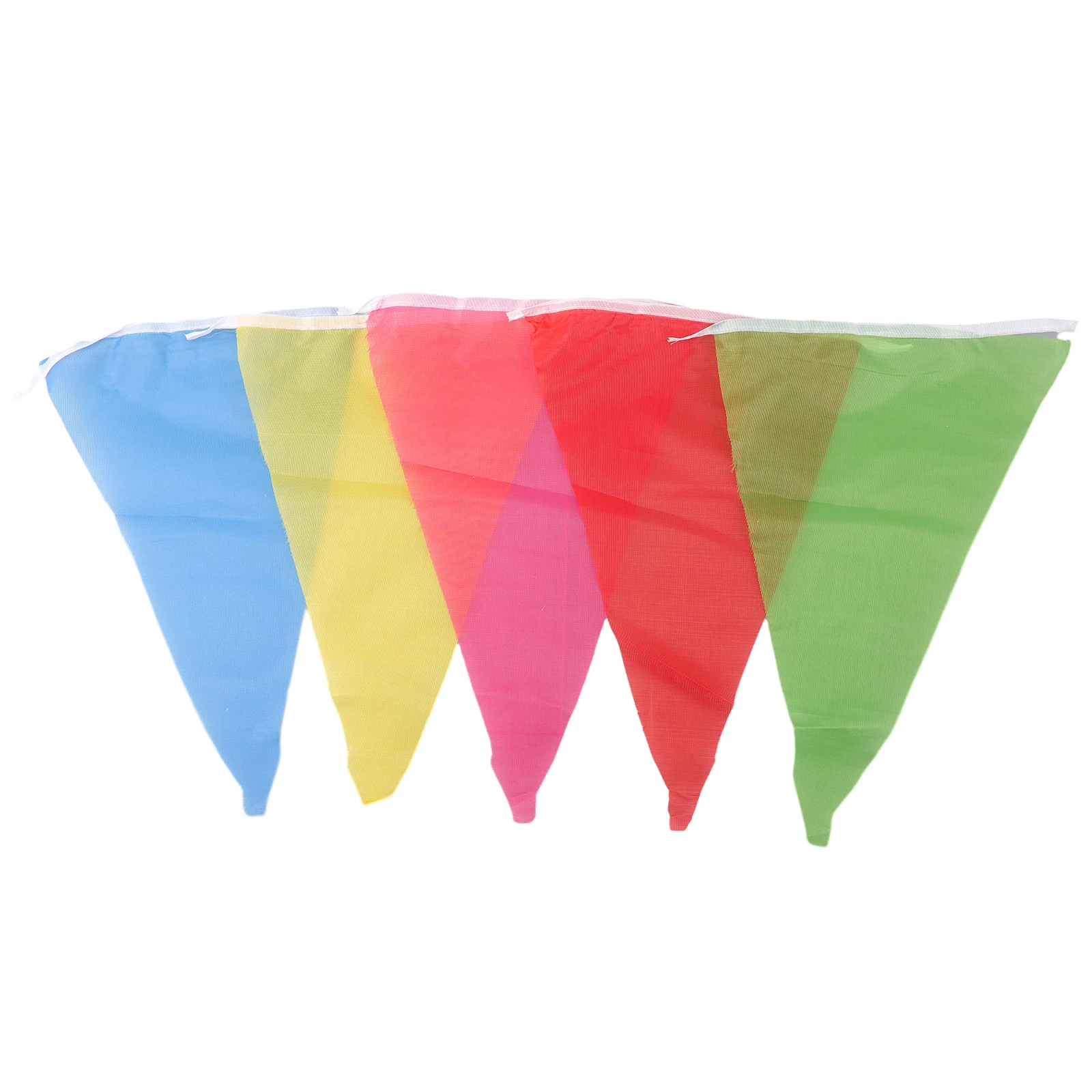 2021 High Quality Flags Optional Color Easily Cleaned Taffeta Outdoor Pennant Triangle Flags 100M 150pcs Decor