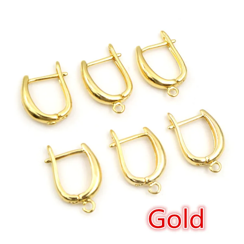10pcs 19x13mm Bronze French Earring Hooks Lever Back Open Loop Setting for DIY Earring Clips Clasp Jewelry Making Accessories