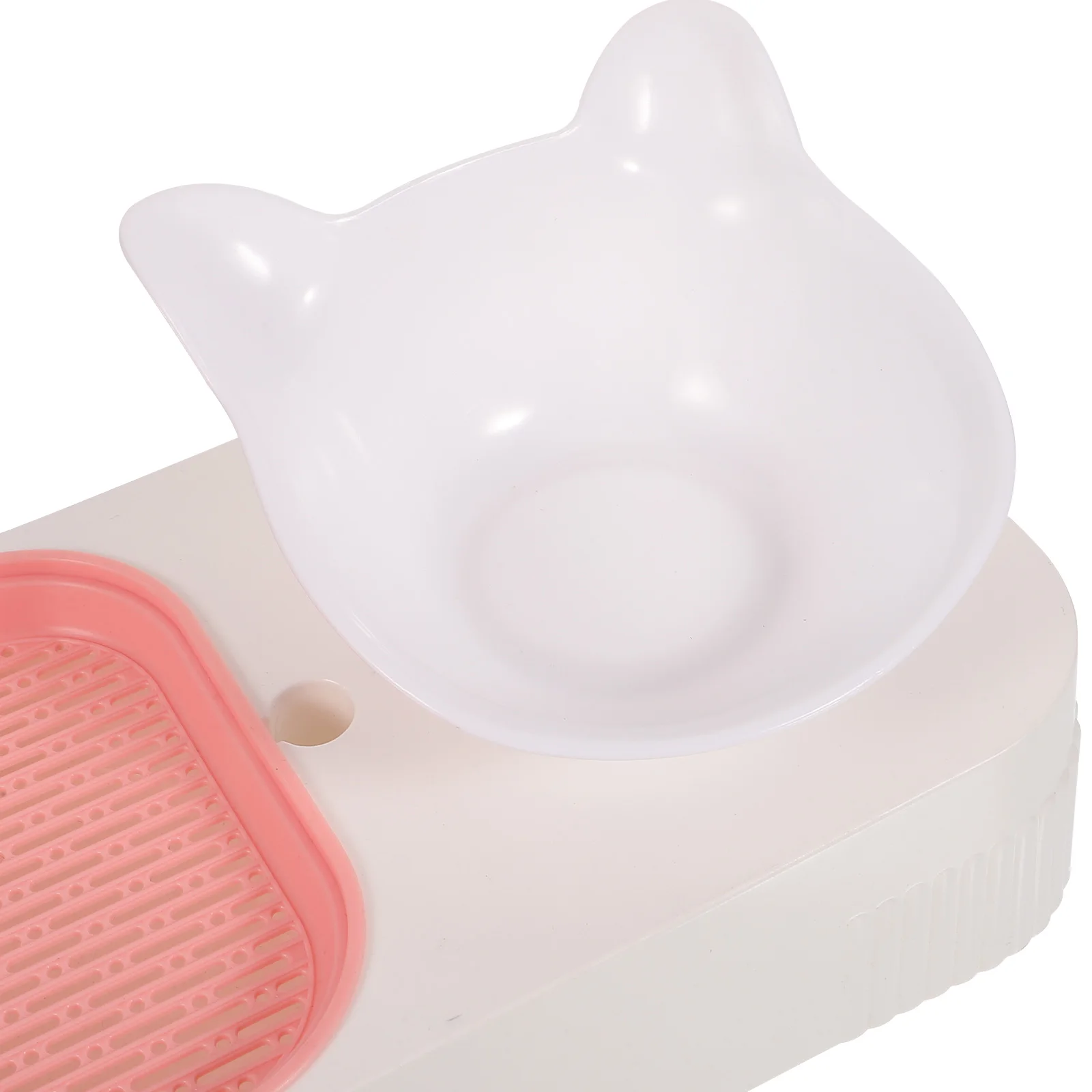 

Grass Pink Pet Feeder Plastic Bowl Kitten Food Dish Hydroponic Planter Cat Water Feeder Pet Feeding Supply Household Cat Grass
