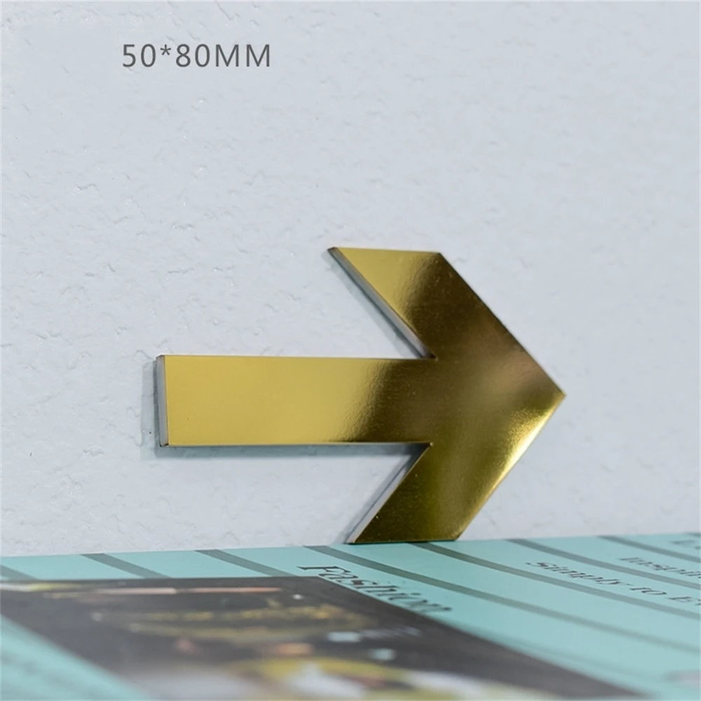 Metal Gold Arrows Signage Sticker