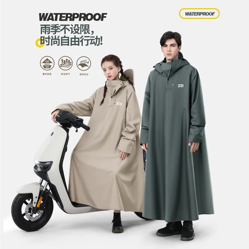 Motorcycle Raincoat Plus-Sized Thicken and Lengthen Adult Motorcycle Poncho Explosion-Proof Rain Rain Gear