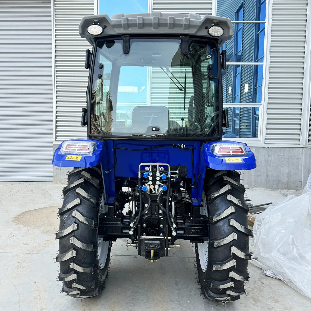 Factory Direct ISO CE Laidong Engine 50HP 4x4 Tractors Mini 4x4 With Cabin Heater Power Steering Power Steering Sale Machine