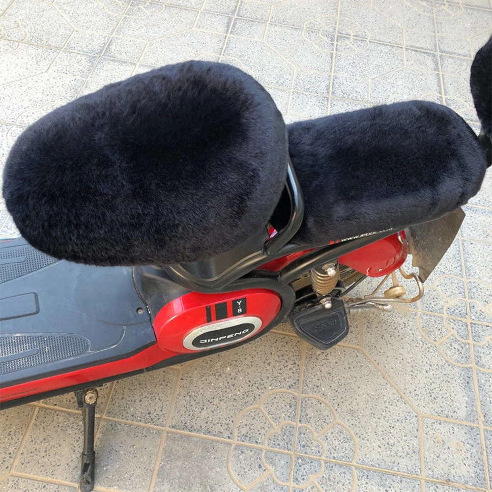 Winter Warm Plush Electric Bicycle Saddle Bike Seat Covers Soft Cushion Pad Cycling Saddle for Motorcycle Bicycle Electric Bike