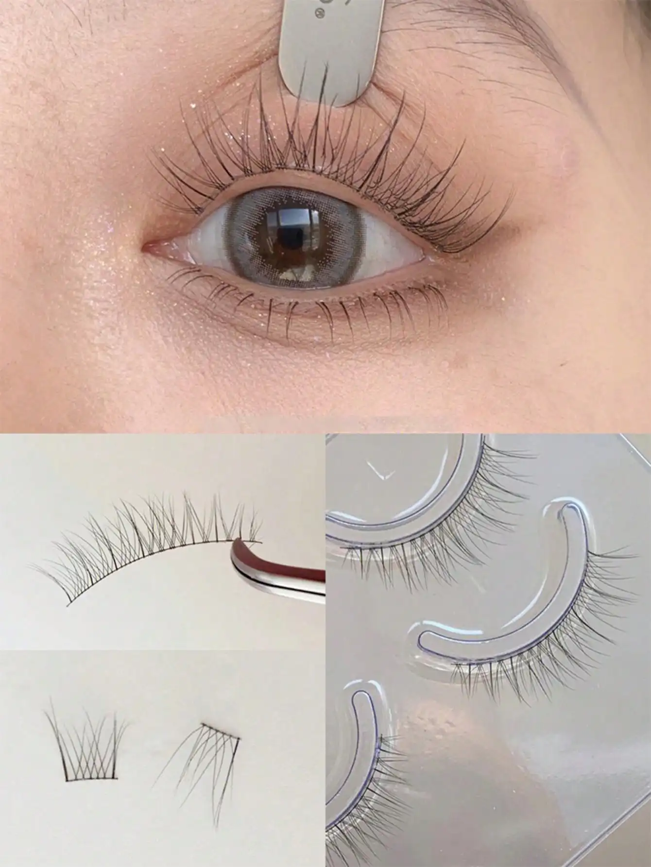 جديد القط رموش 5D رقيق فو المنك جلدة 8D حجم Wispy رموش طويلة رموش اصطناعية الروسية شرائط 5 إلى 7 أزواج حزمة ماكياج #4