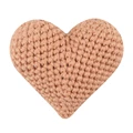 crochet heart bead-A