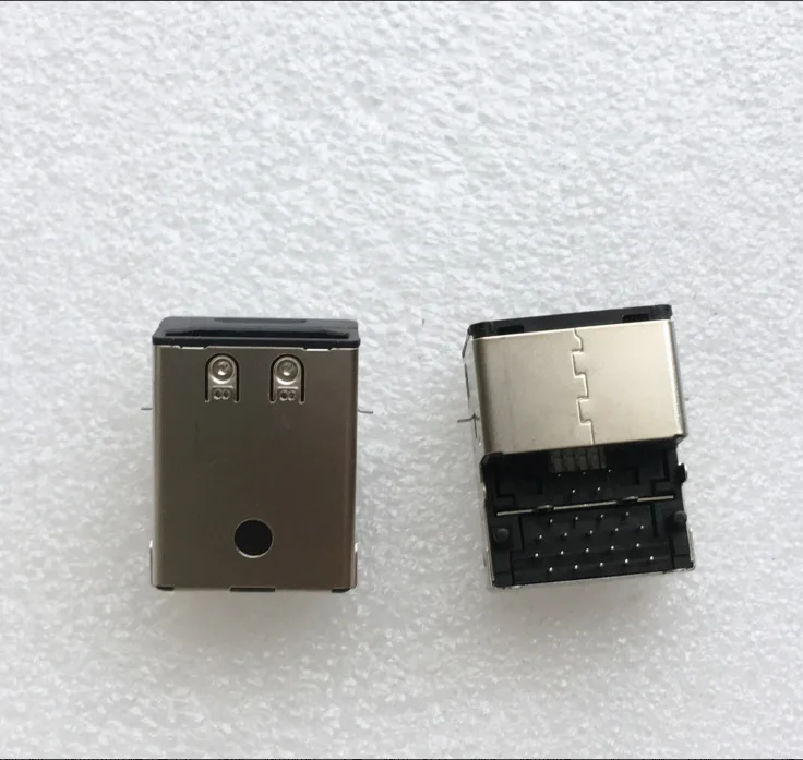 Fro HDMI double-layer high definition Android tail plug high definition seat USB female seat, two-in-one socket, connector