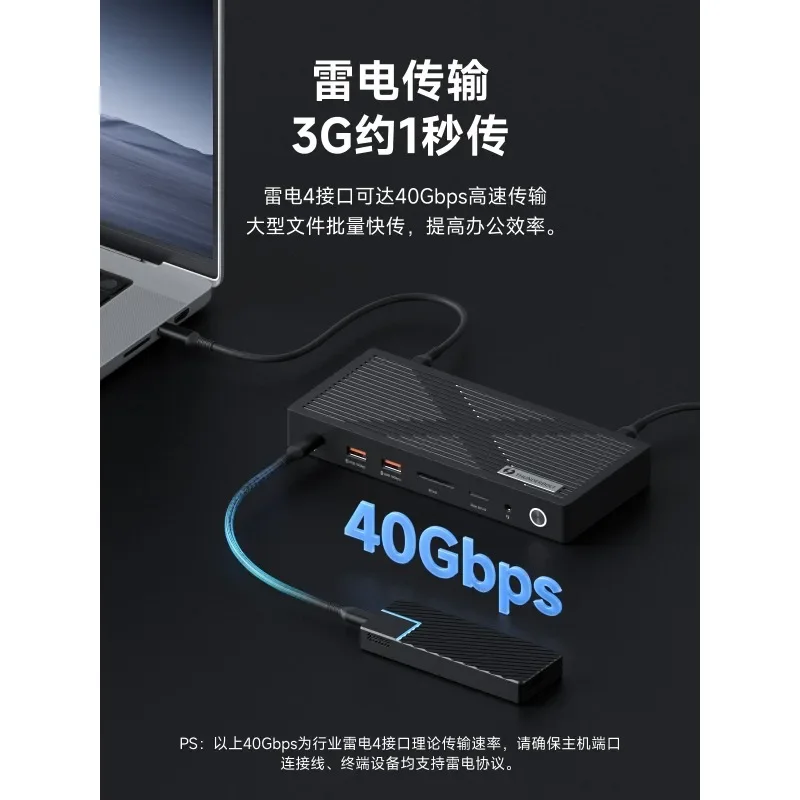 USB4 Docking Station Laptop Multi-function for MacBook Graphics Card to Interface Converter