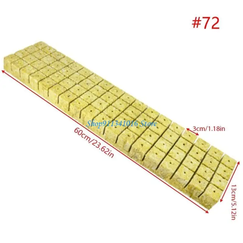 4x7b صخور الصوف مكعبات حديقة صخرة الصوفية الحجرية تنمو مكعبات قابس بداية لاستنساخ الزراعة المائية. #6