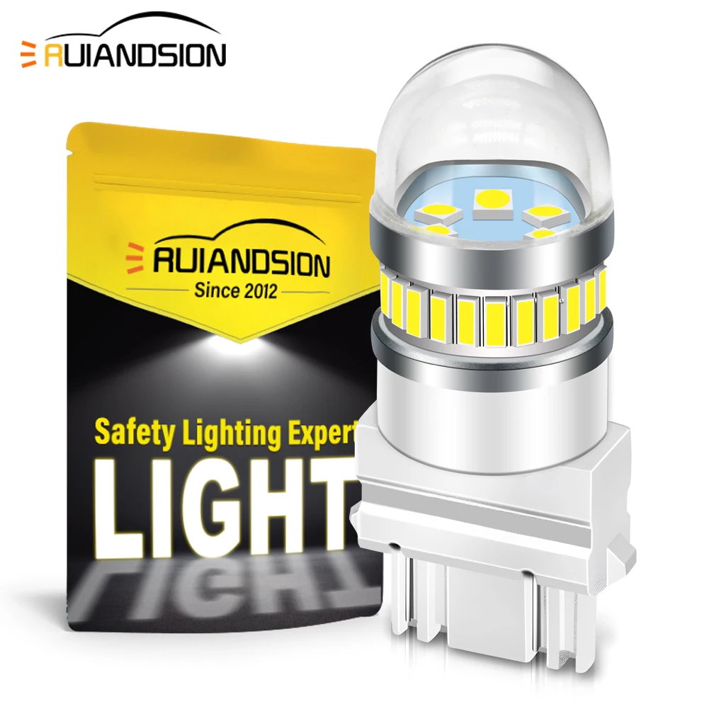 

Ruiandsion 2Pcs Canbus No Error LED 1156 7443 T20 W21W 7440 3157 Signal Light Bulb Brake Lamp Red White DRL Tail Reversing Light