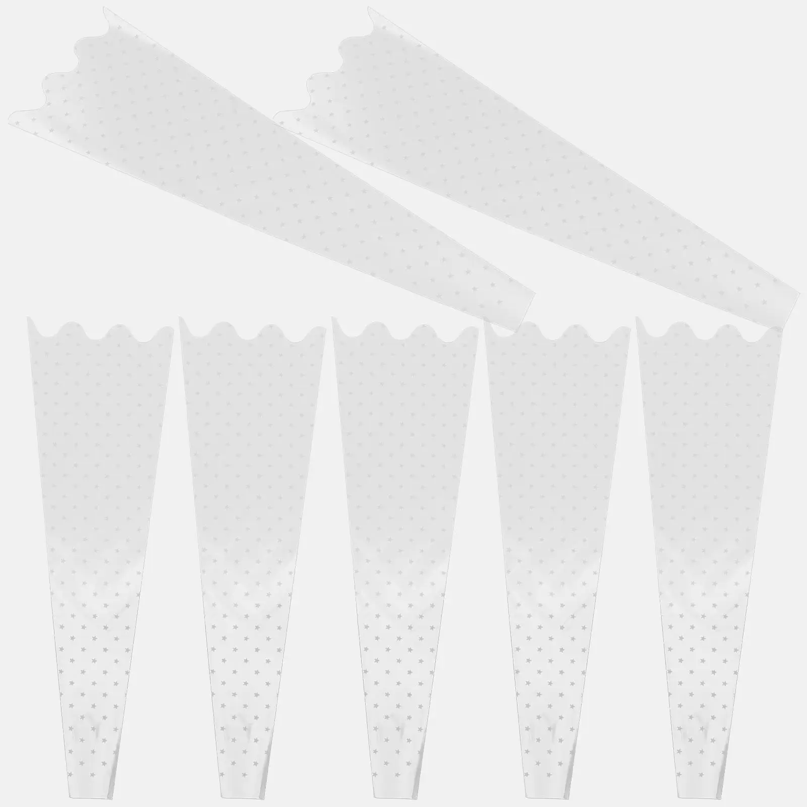 

100 Pcs Bag Bouquet Wrapping Bags Clear Arrangement Packaging Fully Transparent Bouquet Wrapping Floral Gift Decoration