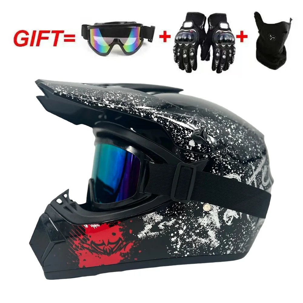 Youth Motorcycle Helmet Children Off-Road Dirt Bike ATV DH Cross Go-kart Capacete DOT Approved