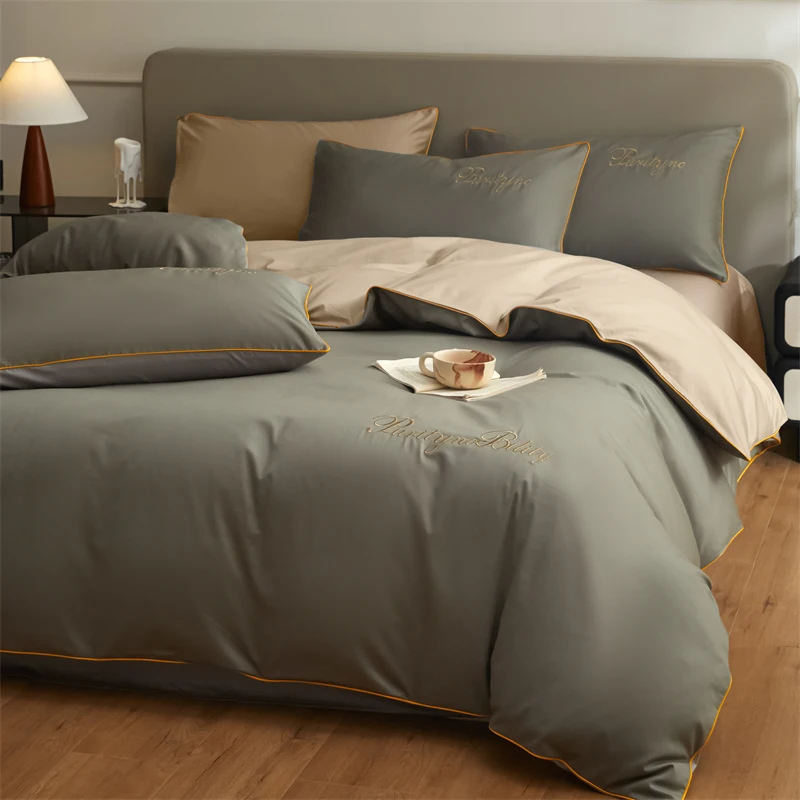 3pcs 100% Egyptian Cotton Duvet Cover Set 1pc Duvet Cover and 2pcs Pillowcases 150*200/200*230cm Single/double Queen King Size view 5