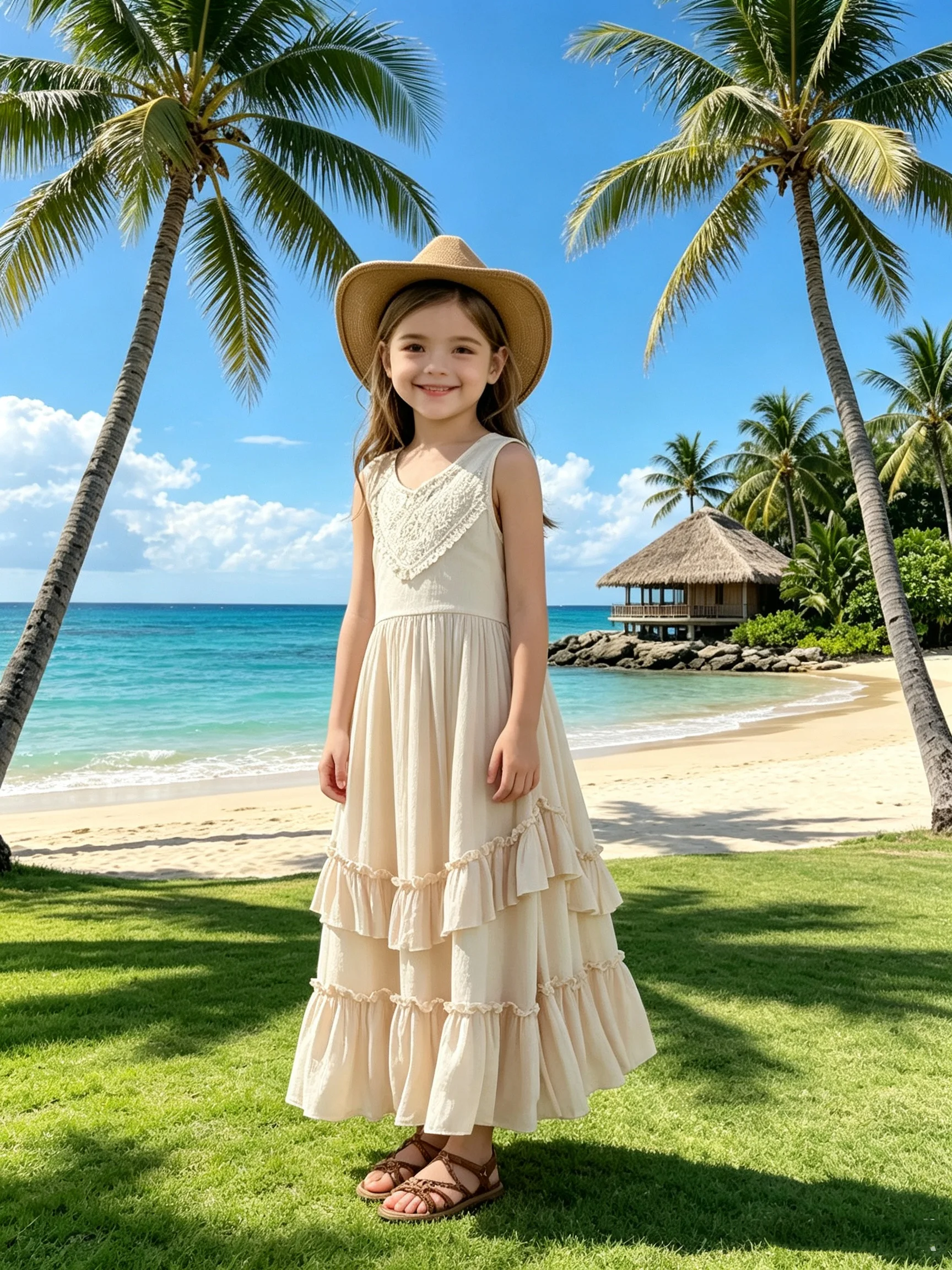 Sommerkleider für Mädchen, Bohemian-Stil, langes Kleid mit vollem Rock, elegant, lässig, für Reisen, Urlaub, Geburtstagsfeier, Kleid für Mädchen, BIBIHOU