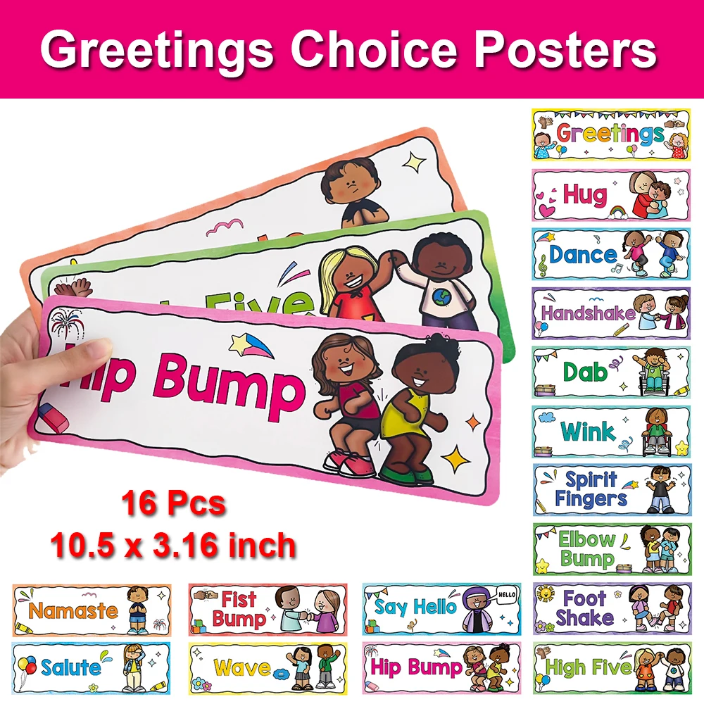 Morning Greetings Choices Classroom Rules Posters Bulletin Board Boarder Headliners Classroom Decoration Teacher Teaching Aids