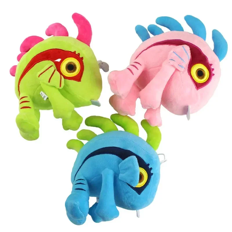 

20cm 3Colors Anime Kawaii Murloc Cute Cartoon Animal Fish Green Blue Pink Plush Peluche Soft Stuffed Toys with Chuck Kids Gift